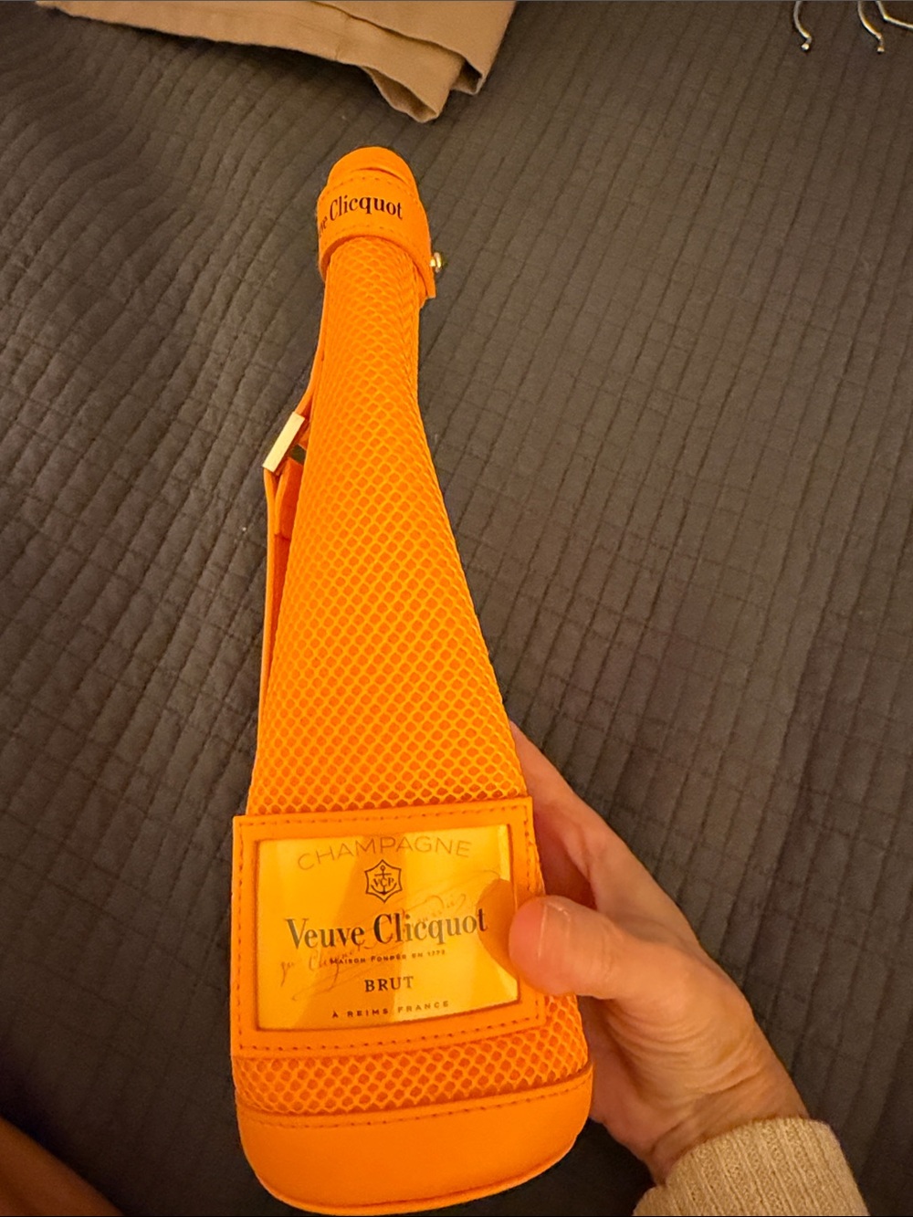 Veuve Clicquot Orange Champagne Bottle Cooler Sleeve
